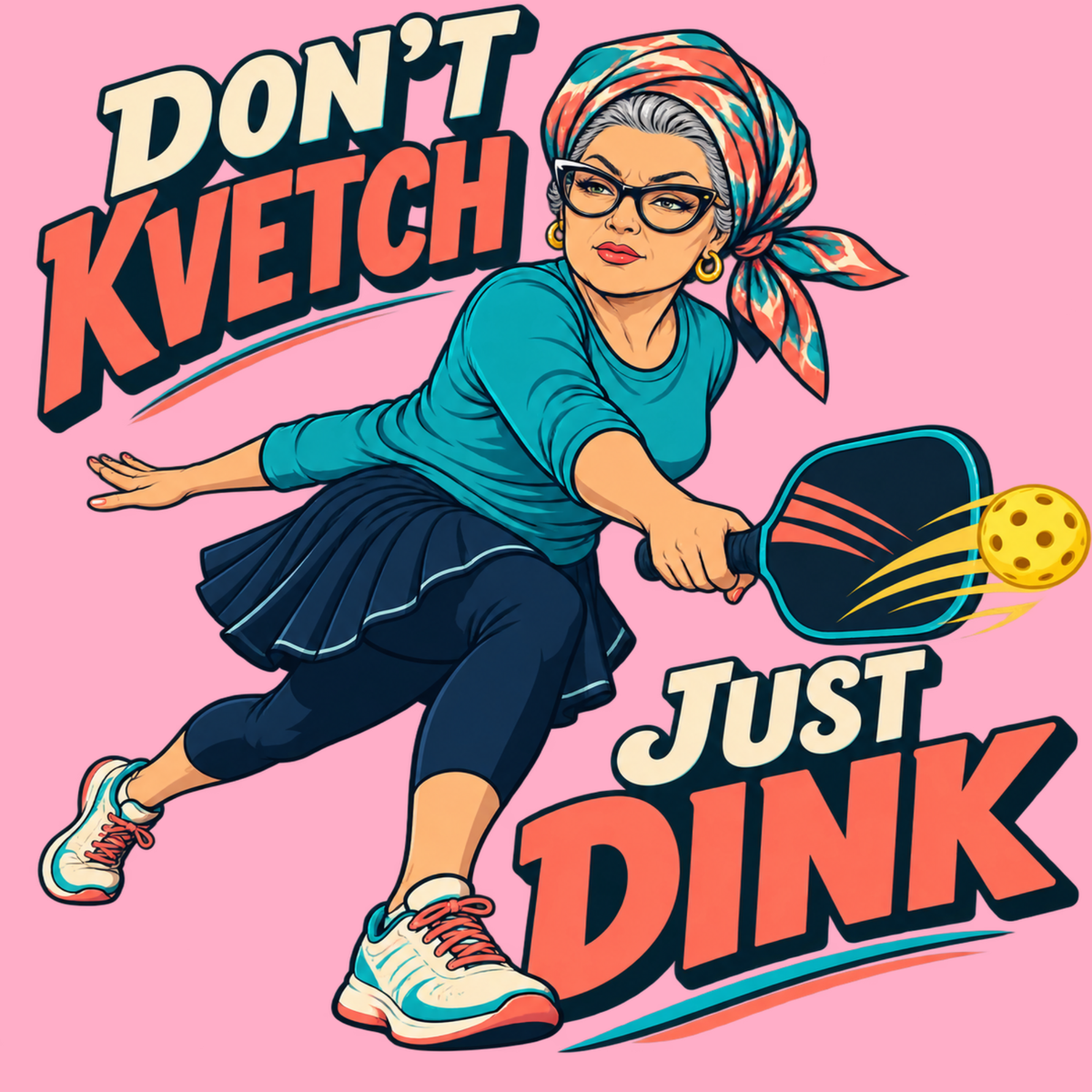 Don’t Kvetch, Just Dink — Women’s T-Shirt