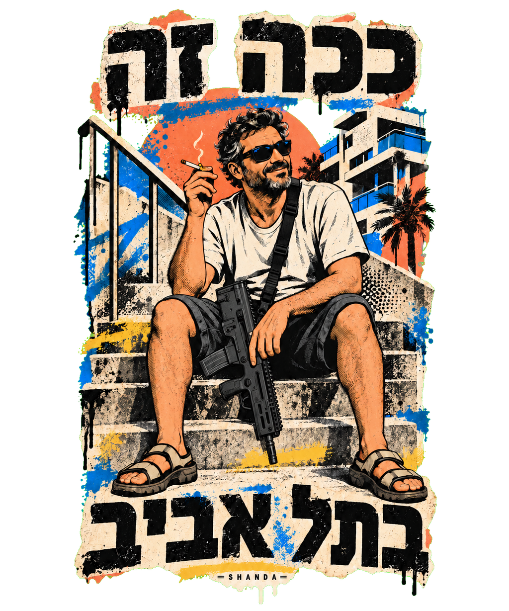 Kakha B’Tel Aviv — Women’s Double-Sided T-Shirt